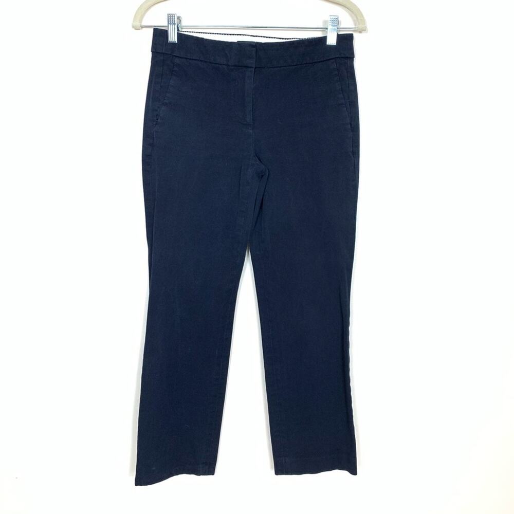 J. Crew Campbell Crop Trouser‎ Pants Blue Women's Size 2